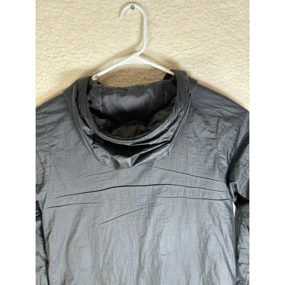 Nike Air Jordan Parka Jacket Mens Small Black Fly Hooded Primaloft Insulated Zip